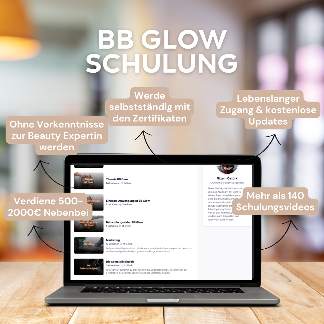 BB Glow Schulung mit Zertifikat & Business-Training